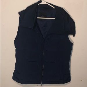 TALBOTS navy blue winter vest